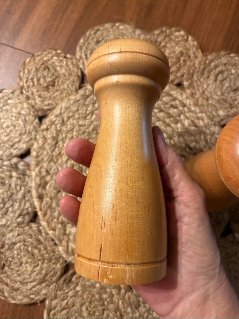 Salt and pepper grinder shaker mill wooden 6”